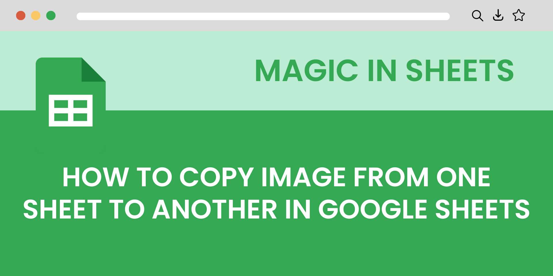 How To Copy Image From One Google Sheet To Another